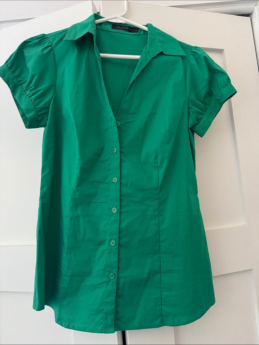 The Limited Emerald Green Short-Sleeve Button Down Shirt